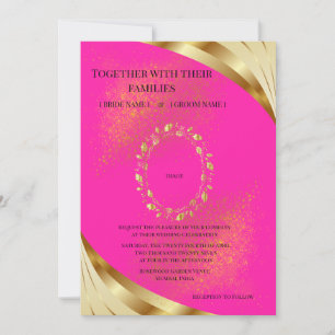 Soft Blush Background Luxury Design Invitation