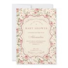 Soft Blush Floral Heirloom Baby Shower