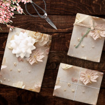 Soft Blush Floral Wreath with Butterflies and Rose