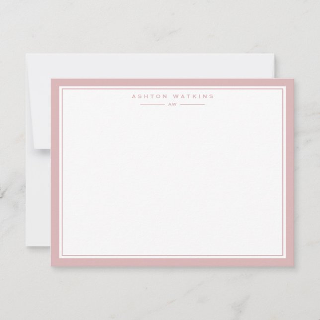 Soft Blush Frame Note Card (Front)
