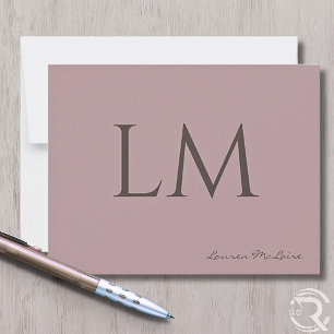 Soft Blush Pink Modern Minimalist Professional Thank You Card