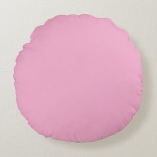 Soft Blush Pink Round Throw Pillow   Minimal Moder