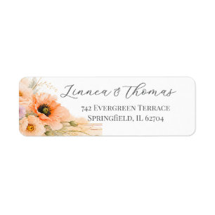 Soft Blush Poppy Elegant Editorial Wedding Favours