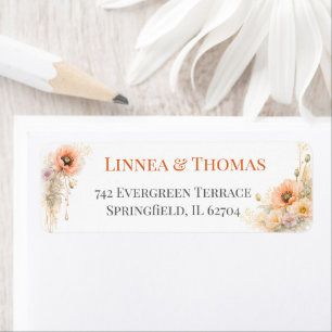 Soft Blush Poppy Elegant Editorial Wedding Favours