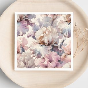 Soft Blush Romantic Chic Watercolor Floral Napkin