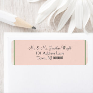 Soft Blush Sage Wedding Address Labels