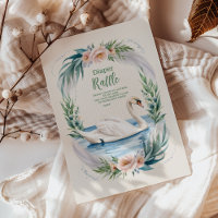 Soft Blush Swan Princess Diapper Raffle