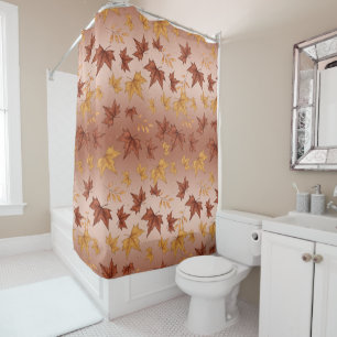 Soft Boho Autumn Pattern Shower Curtain