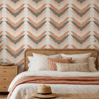 Soft Boho Chevron Wallpaper