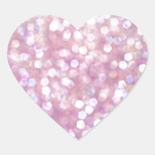 Soft Bokeh Glitter Sparkles Heart Sticker