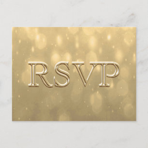 Soft Bokeh RSVP Invitation Postcard