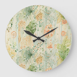  Soft Botanical Dream Large Clock