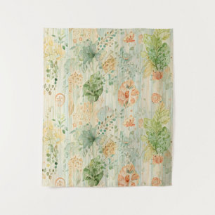 Soft Botanical Dream Tapestry