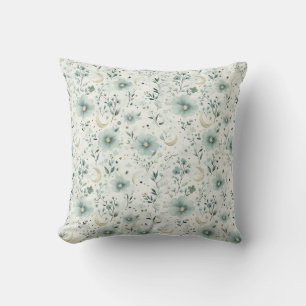 Soft Botanicals and Crescent Moon Baby Cushion