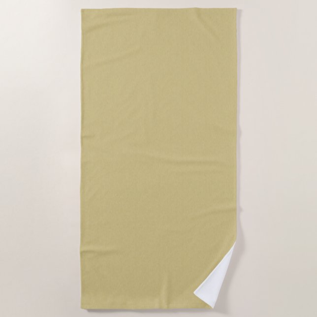 Soft Brushed Gold Beach Towel (Front)