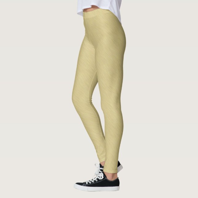 Soft Brushed Gold Leggings (Left)