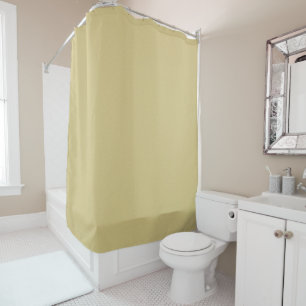 Soft Brushed Gold Shower Curtain