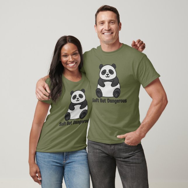 Soft But Dangerous | Grumpy Kawaii Panda T-Shirt (Unisex)