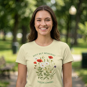 Soft But Resilient Wildflowers Floral Gear Vintage T-Shirt