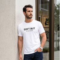 Soft But Strong Minimalist Typography White