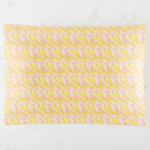 Soft Butter Yellow Flower Petal Pattern