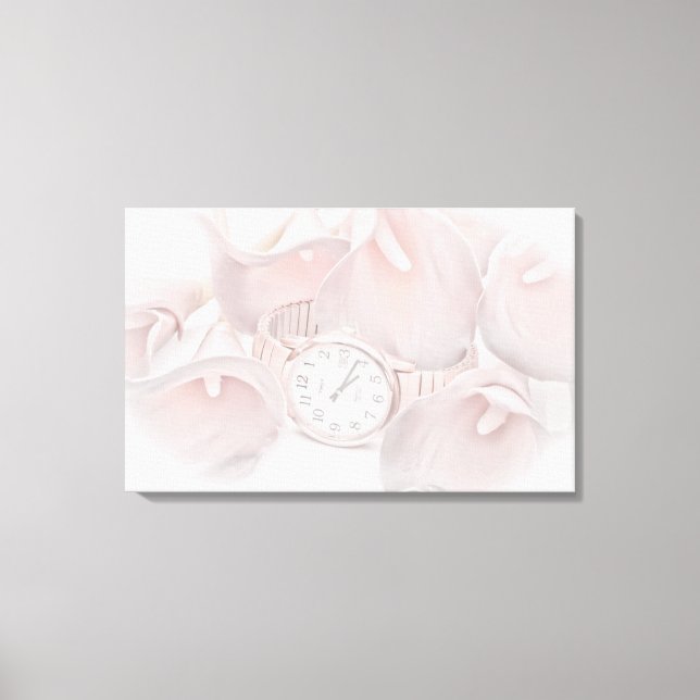 Soft Calla Lilies Canvas Print (Front)
