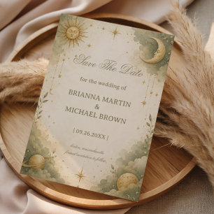 Soft Celestial Romantic Cosmic Save The Date
