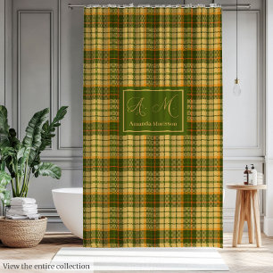 Soft Checkered Curtain Custom Name Fall Keepsake