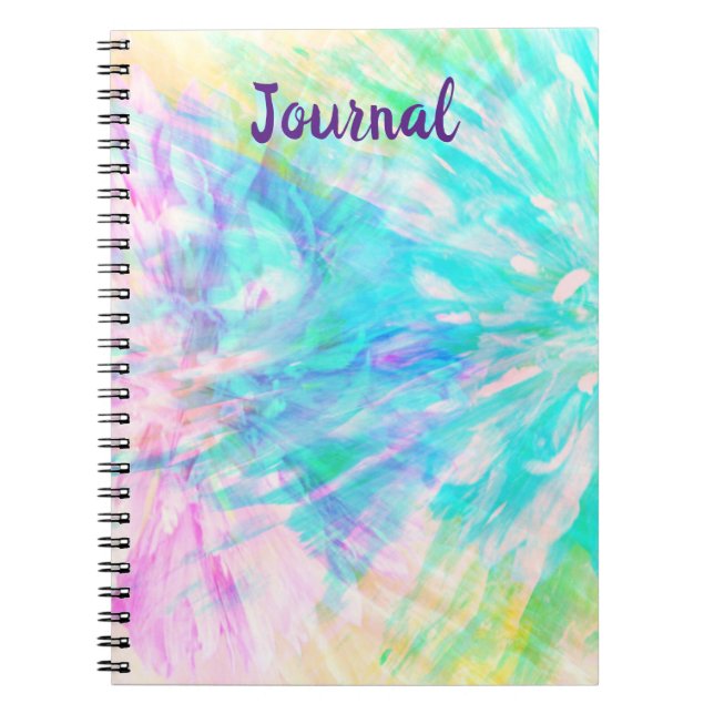 Soft Chiffon Style Flowers Journal Notebook (Front)