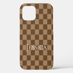 Soft Chocolate Squares iPhone 12 Case