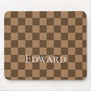 Soft Chocolate Squares Mouse Mat