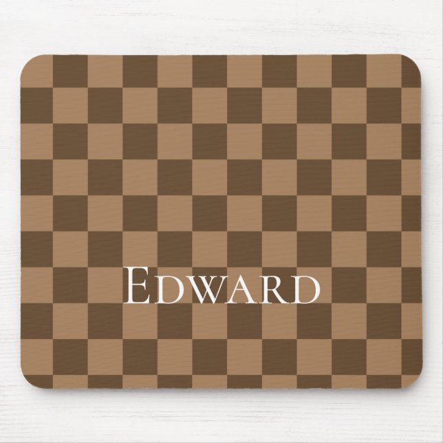 Soft Chocolate Squares Mouse Mat (Front)
