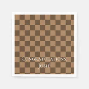 Soft Chocolate Squares Napkin