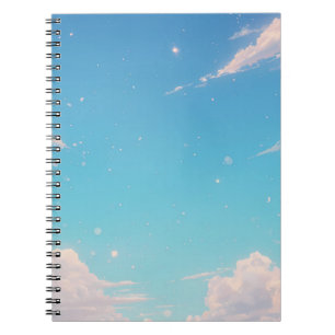 Soft Cloud Notebook, Pastel Sky Journal, Blue Sky Notebook