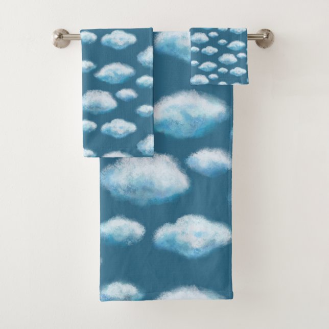 Soft clouds  bath towel set (Insitu)