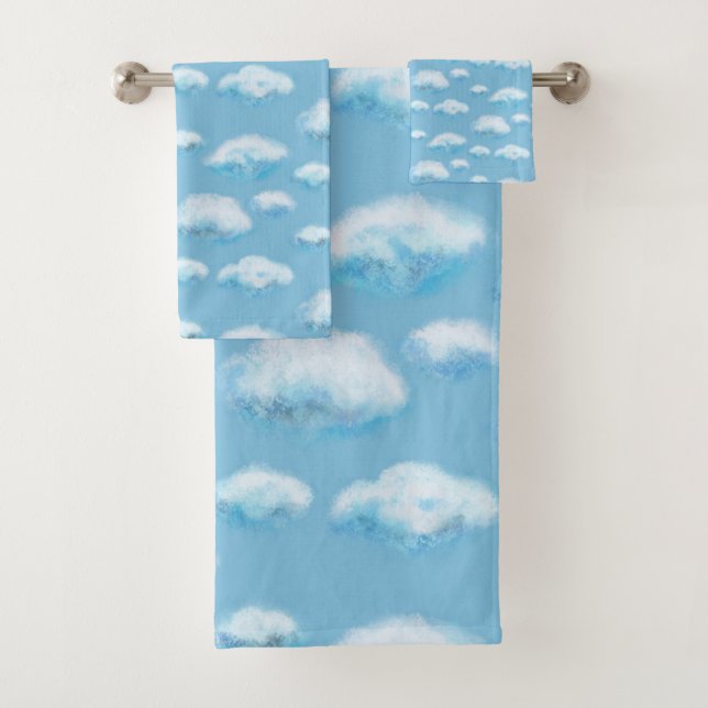 Soft clouds  bath towel set (Insitu)