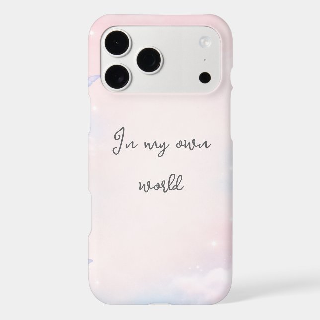 Soft Clouds Butterfly Cute Phone Cover (Back)