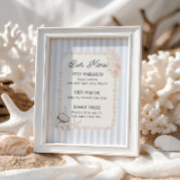 Soft Coastal Bridal Shower Bar Menu
