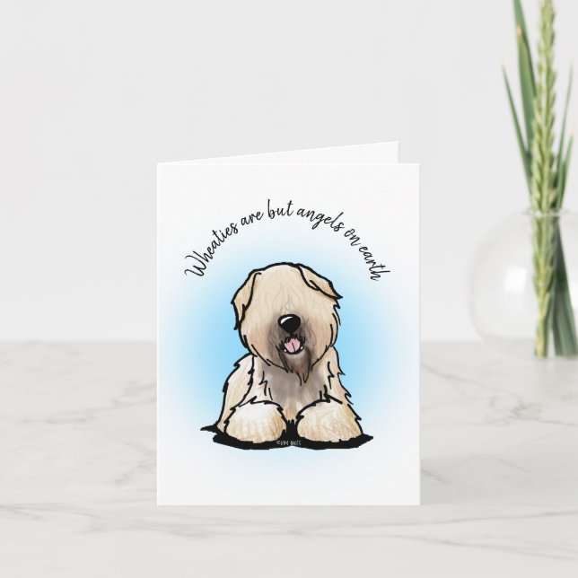 Soft Coat Wheaten Terrier greeting card (Front)
