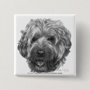 Soft-Coated Wheaten Terrier 15 Cm Square Badge