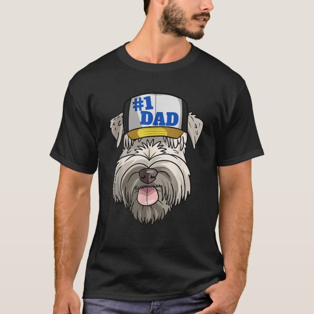 Soft Coated Wheaten Terrier 1 Dad Father s Day Gif T-Shirt (Front)