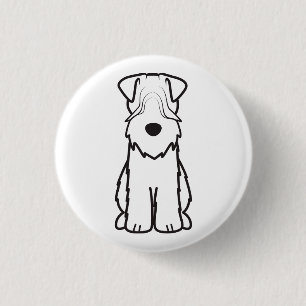 Soft Coated Wheaten Terrier 3 Cm Round Badge