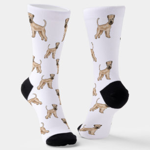 Soft-Coated Wheaten Terrier Beige Dog Pattern Socks