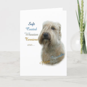 Soft Coated Wheaten Terrier Best Friend 2 Holiday Card