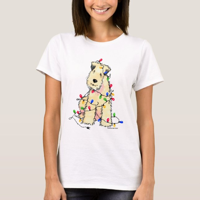 Soft Coated Wheaten Terrier - Christmas T-Shirt (Front)