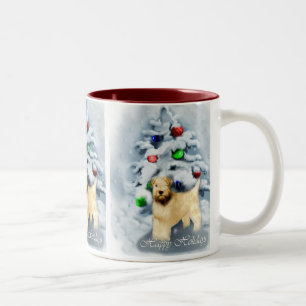 Soft Coated Wheaten Terrier Christmas Two-Tone Coffee Mug