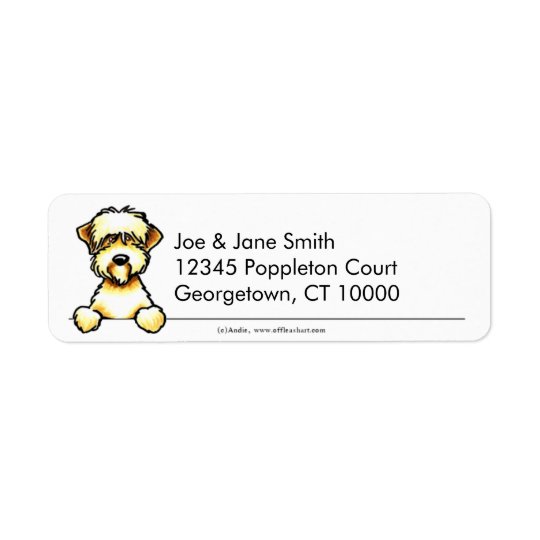 Soft Coated Wheaten Terrier Clean & Simple Return Address Label