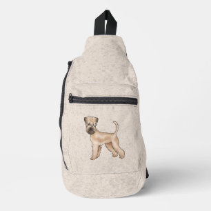 Soft-Coated Wheaten Terrier Cute Dog On Beige Sling Bag