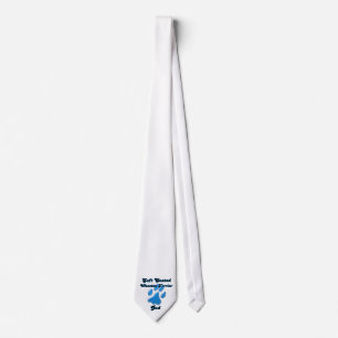 Soft Coated Wheaten Terrier Dad Blue Pawprint Tie
