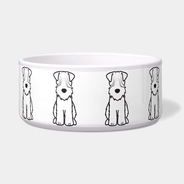 Soft Coated Wheaten Terrier Dog Cartoon (Front)